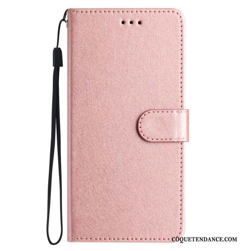 Housse Xiaomi 14T Texture Soie à Lanière