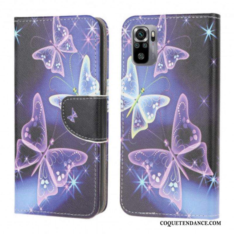 Housse Xiaomi Redmi Note 10/10S/Poco M5s Butterflies