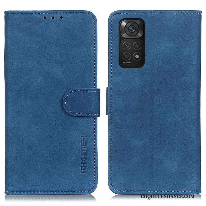 Housse Xiaomi Redmi Note 11 / 11s Effet Cuir Vintage KHAZNEH