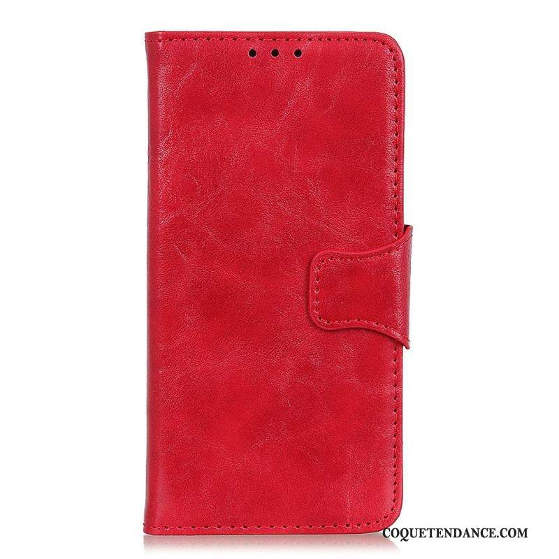 Housse Xiaomi Redmi Note 11 Pro Plus Cuir Fendu Fermoir Réversible