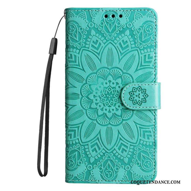 Housse Xiaomi Redmi Note 12/Poco X5 5G Déco Mandala à Lanière