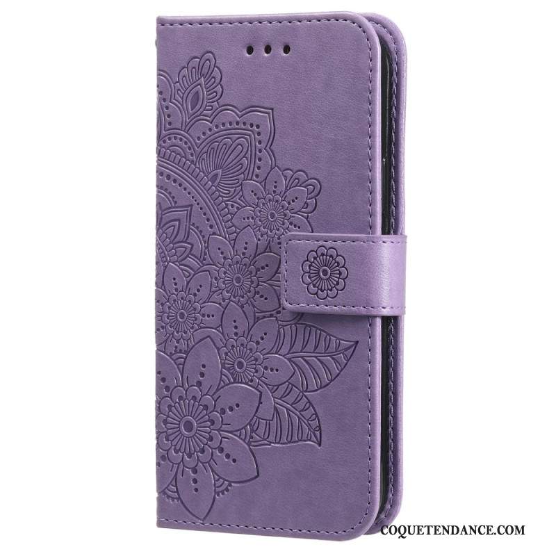 Housse Xiaomi Redmi Note 13 4G Style Floral à Lanière