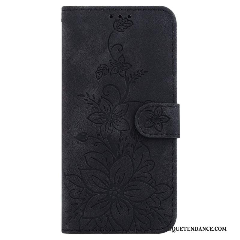 Housse Xiaomi Redmi Note 13 5G Motif Floral à Lanière