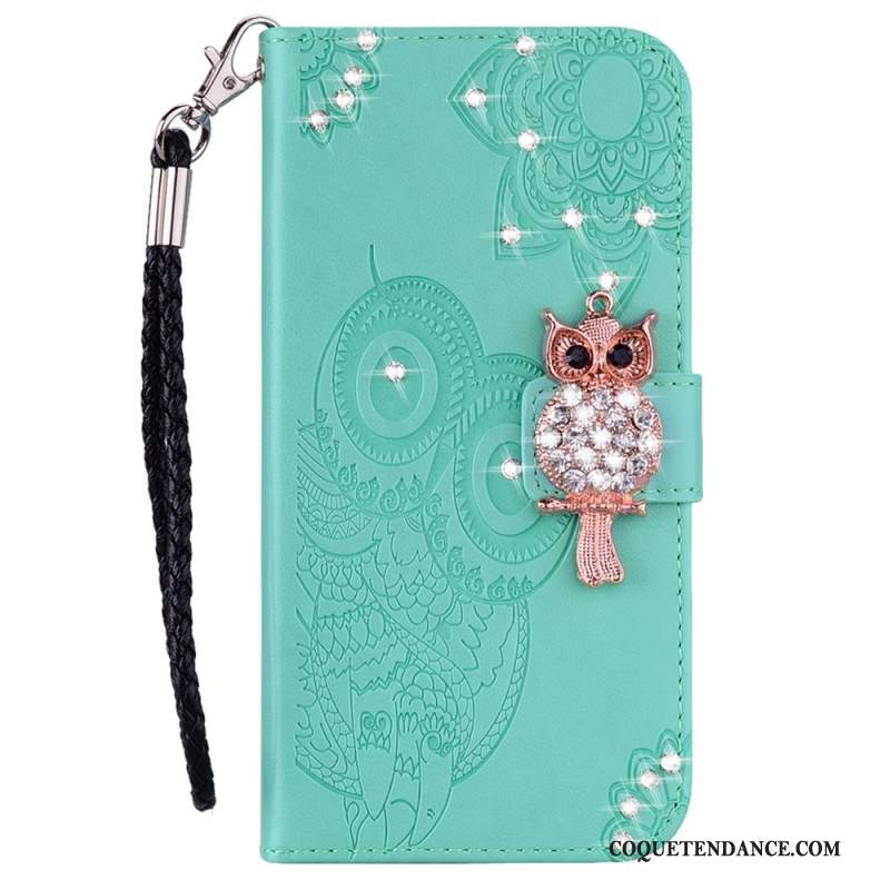 Housse Xiaomi Redmi Note 13 Pro 5G Hibou Fantaisie à Lanière