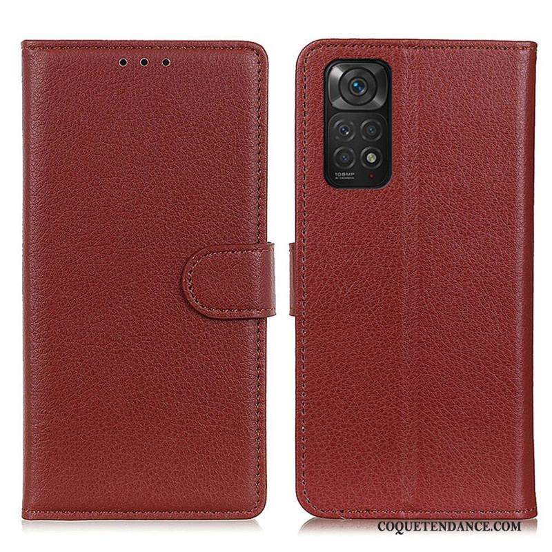 Housse Xiaomi Redmi note 11 / 11s Traditionnellement Litchi