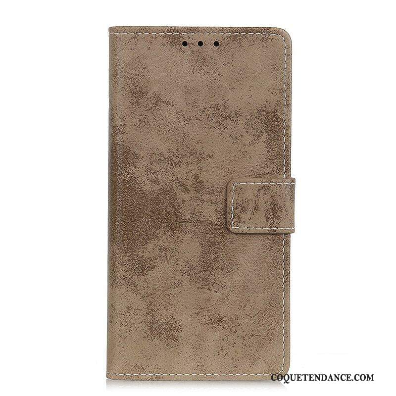 Housse iPhone 13 Mini Effet Cuir Vintage