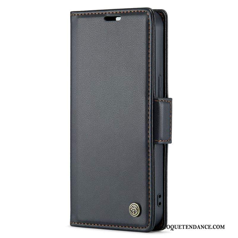 Housse iPhone 15 Plus Style Cuir CASEME