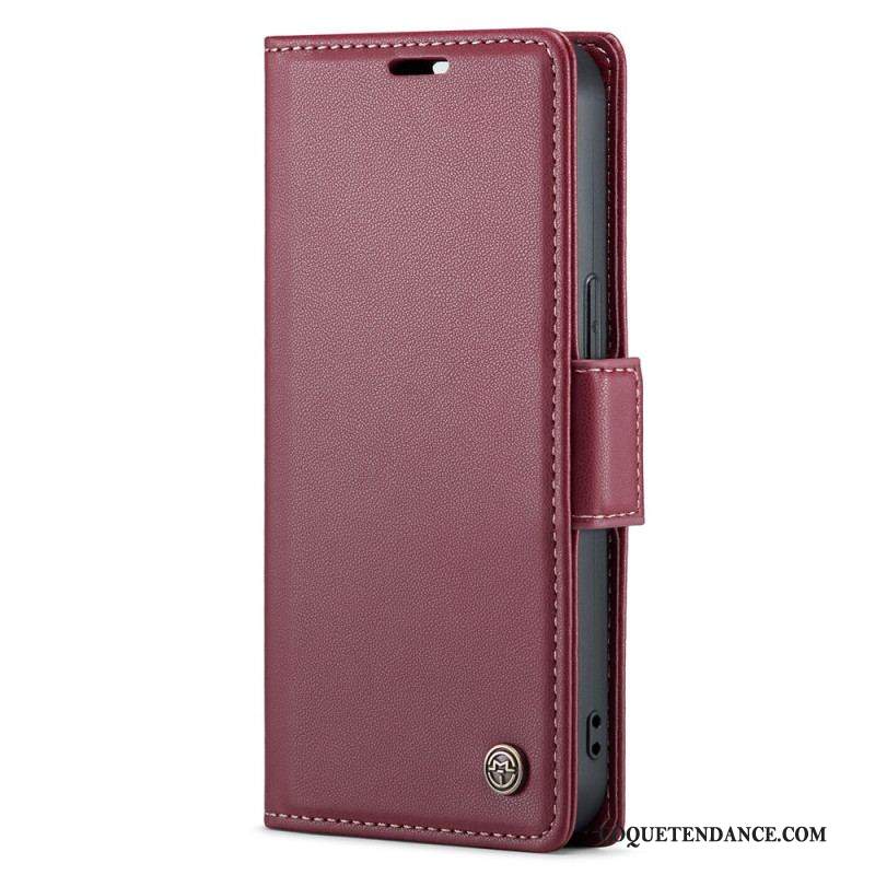 Housse iPhone 15 Plus Style Cuir CASEME