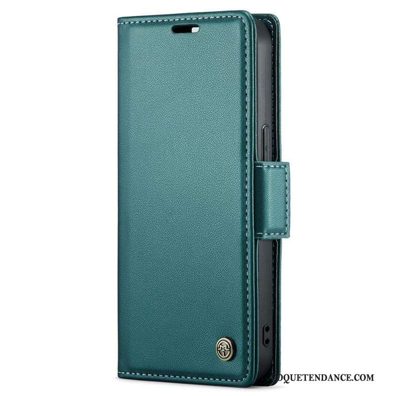 Housse iPhone 15 Style Cuir CASEME