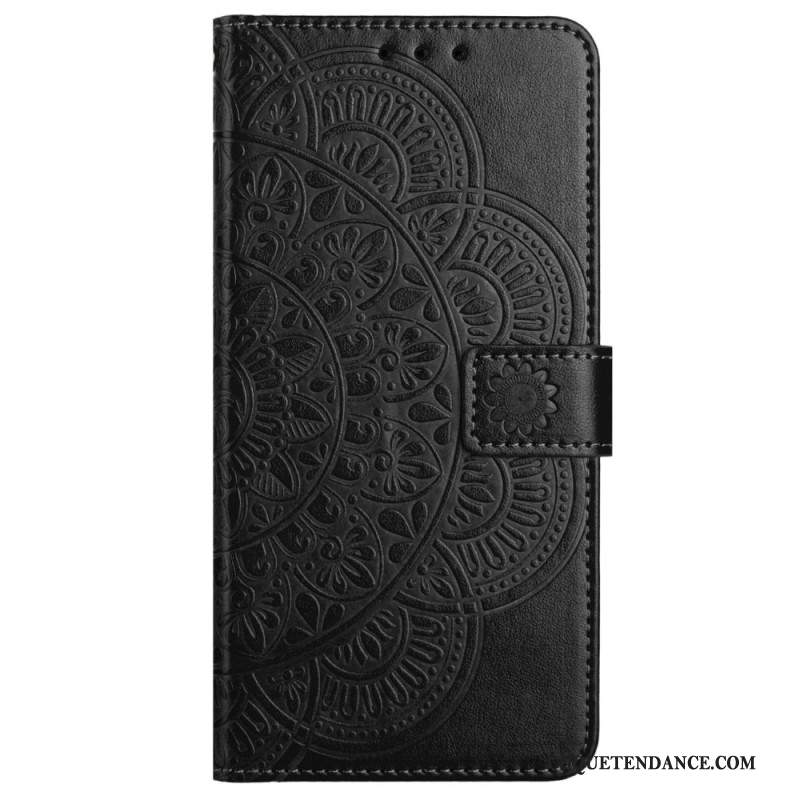 Housse iPhone 16 Motif Mandala à Lanière