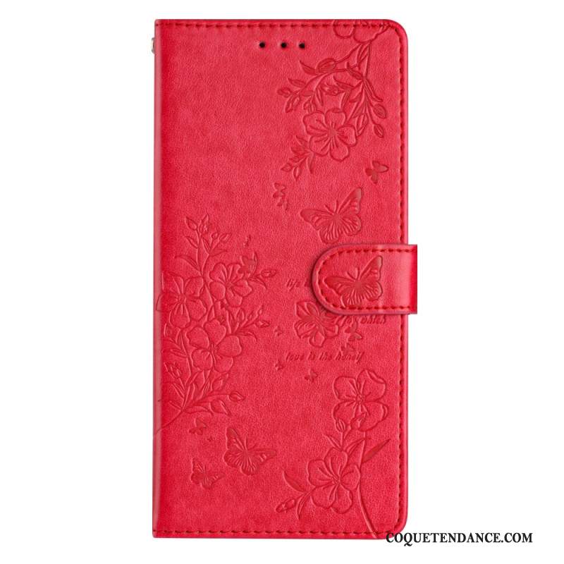 Housse iPhone 16 Motif Papillons Floraux