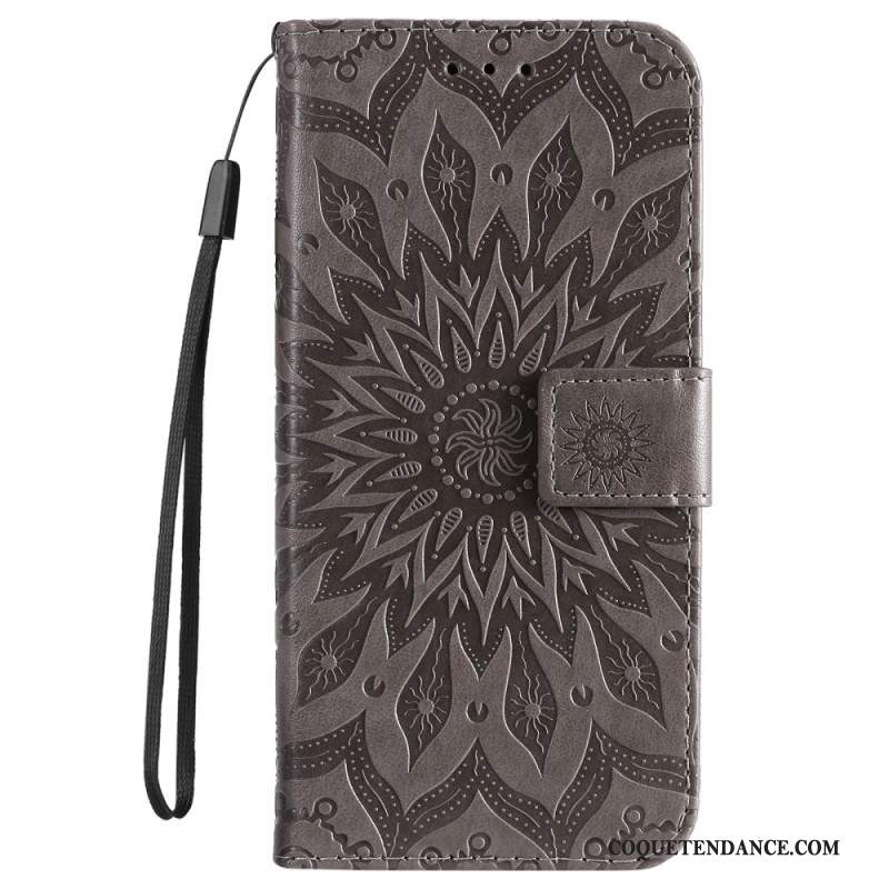 Housse iPhone 16 Plus Motif Mandala avec Lanière