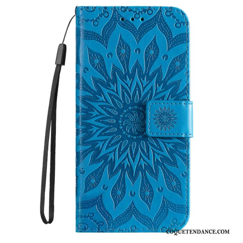 Housse iPhone 16 Plus Motif Mandala avec Lanière