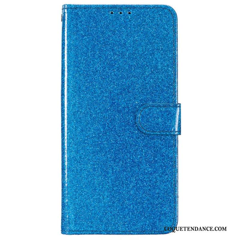 Housse iPhone 16 Plus Paillettes à Lanière