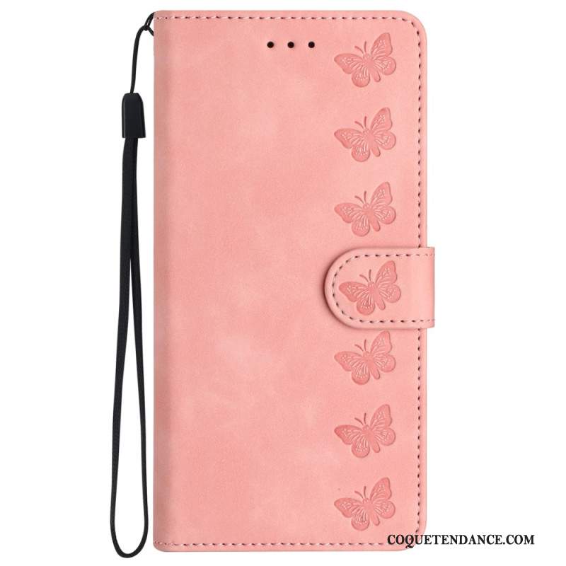 Housse iPhone 16 Pro Frise Papillons