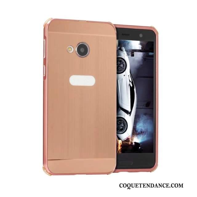 Htc U Play Coque Métal Incassable De Téléphone Noir Étui