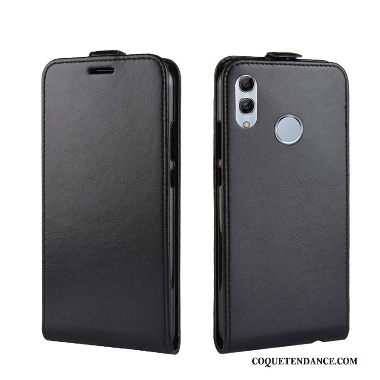 Huawei P Smart 2019 Coque Carte Blanc Modèle Fleurie Housse Étui En Cuir