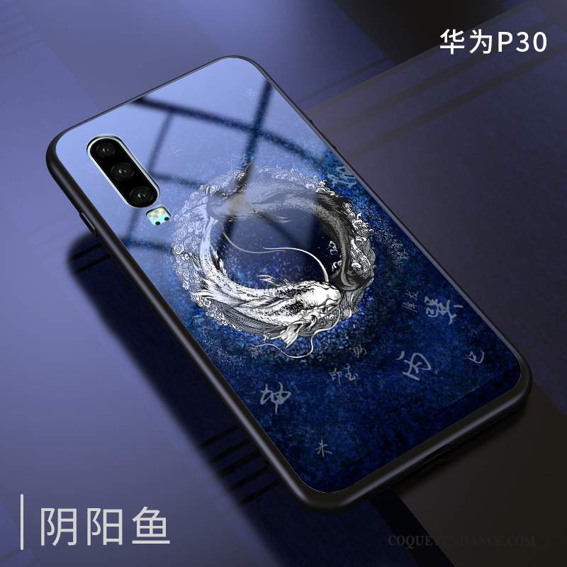 Huawei P30 Coque Tout Compris Verre De Téléphone Créatif Miroir