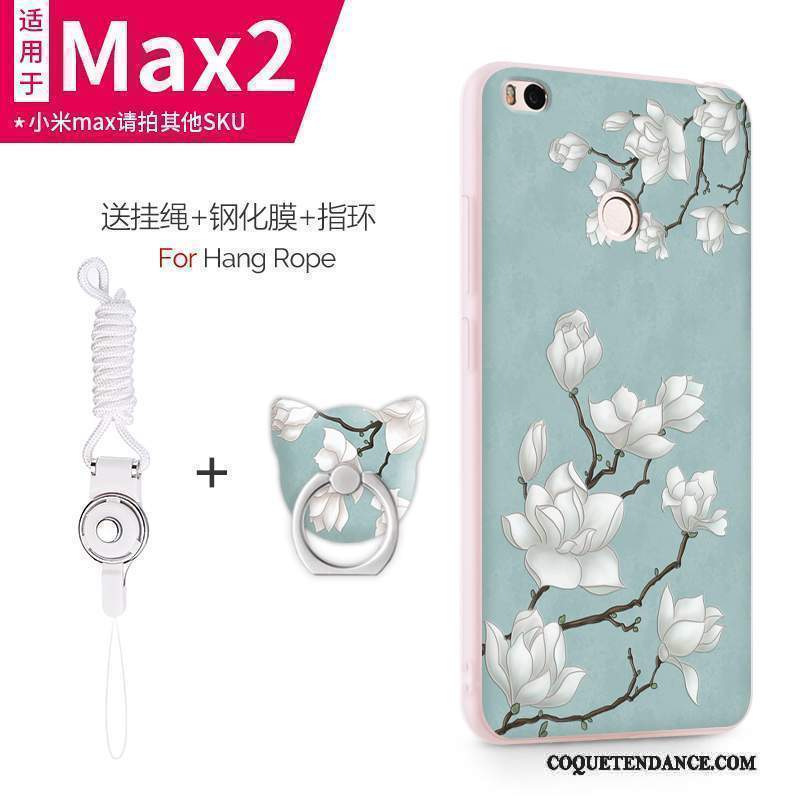 Mi Max 2 Coque Bleu Clair Personnalité Protection De Téléphone Petit