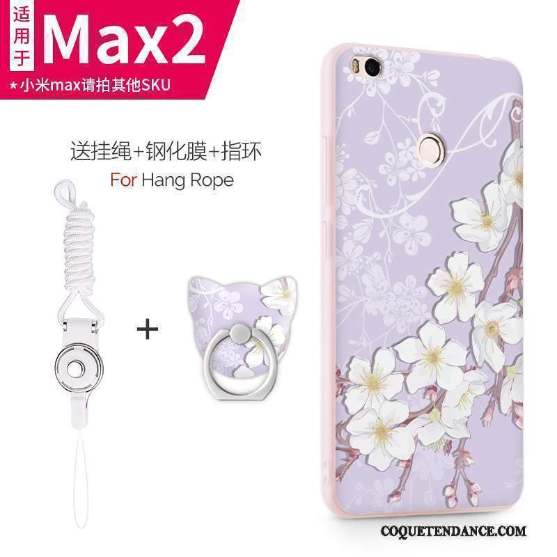 Mi Max 2 Coque Bleu Clair Personnalité Protection De Téléphone Petit