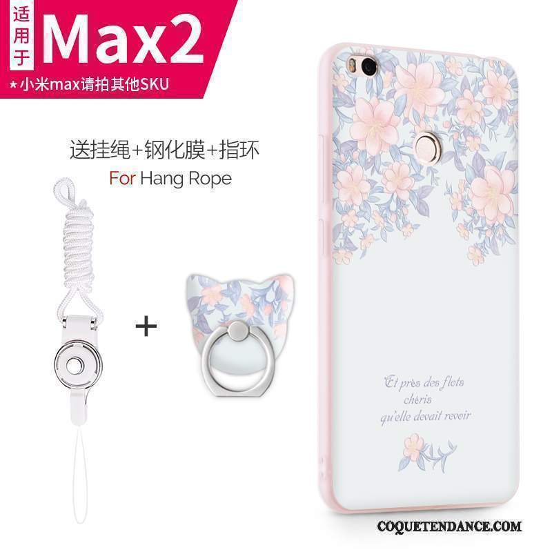 Mi Max 2 Coque Bleu Clair Personnalité Protection De Téléphone Petit