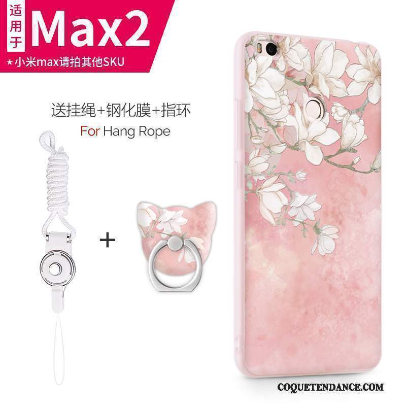 Mi Max 2 Coque Bleu Clair Personnalité Protection De Téléphone Petit