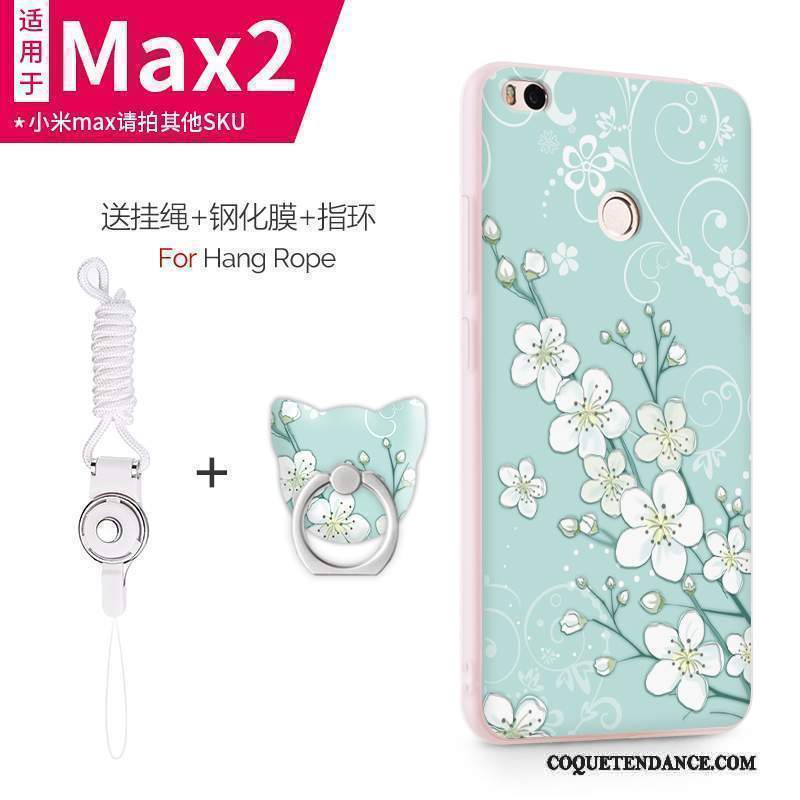 Mi Max 2 Coque Bleu Clair Personnalité Protection De Téléphone Petit