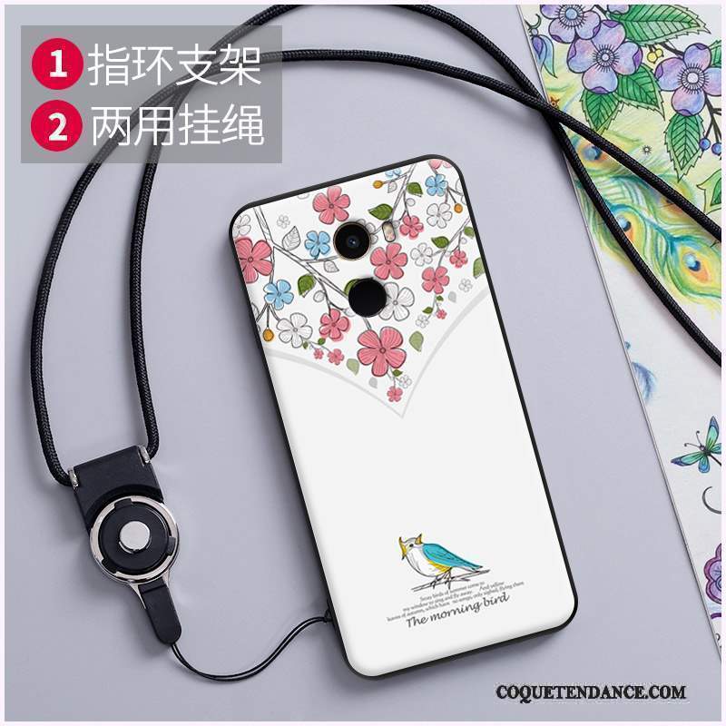 Mi Mix 2 Coque Incassable Ornements Suspendus Gaufrage Dessin Animé Multicolore