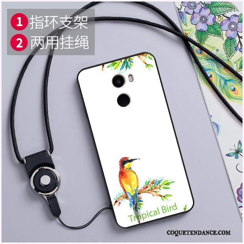 Mi Mix 2 Coque Incassable Ornements Suspendus Gaufrage Dessin Animé Multicolore