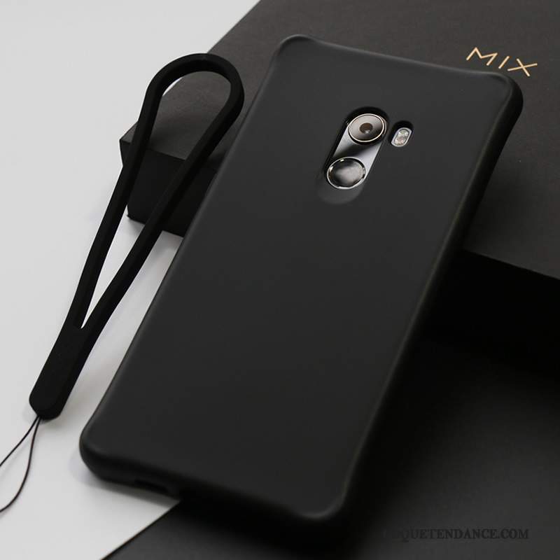 Mi Mix 2 Coque Étui Support Fluide Doux Silicone Vert