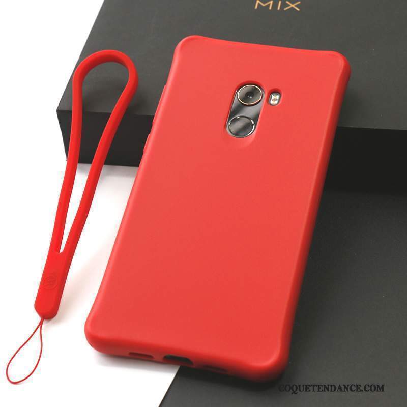 Mi Mix 2 Coque Étui Support Fluide Doux Silicone Vert