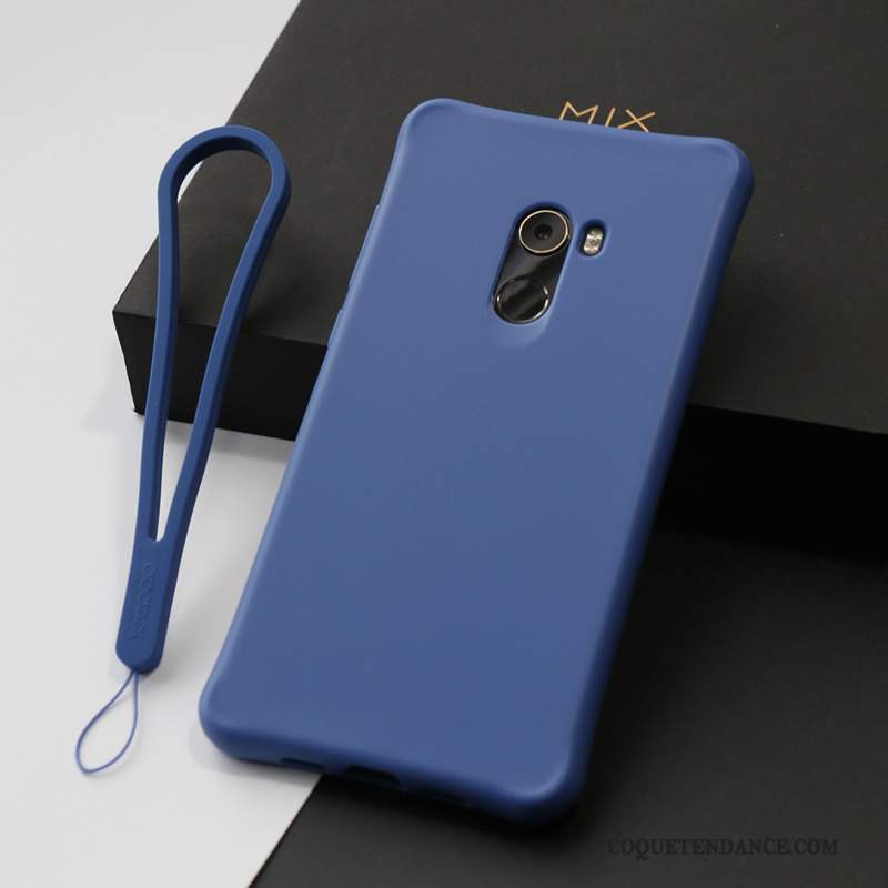 Mi Mix 2 Coque Étui Support Fluide Doux Silicone Vert