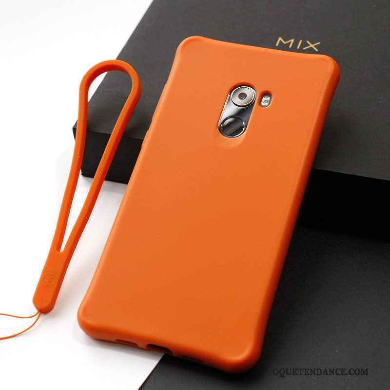 Mi Mix 2 Coque Étui Support Fluide Doux Silicone Vert