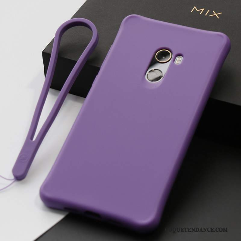 Mi Mix 2 Coque Étui Support Fluide Doux Silicone Vert