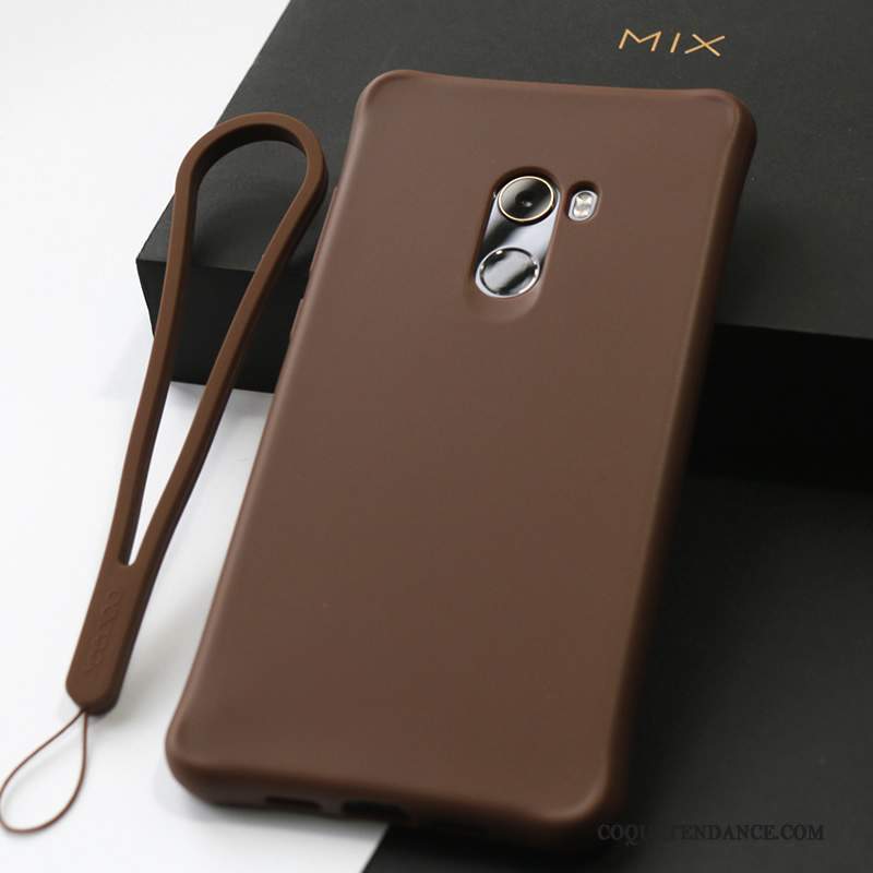 Mi Mix 2 Coque Étui Support Fluide Doux Silicone Vert