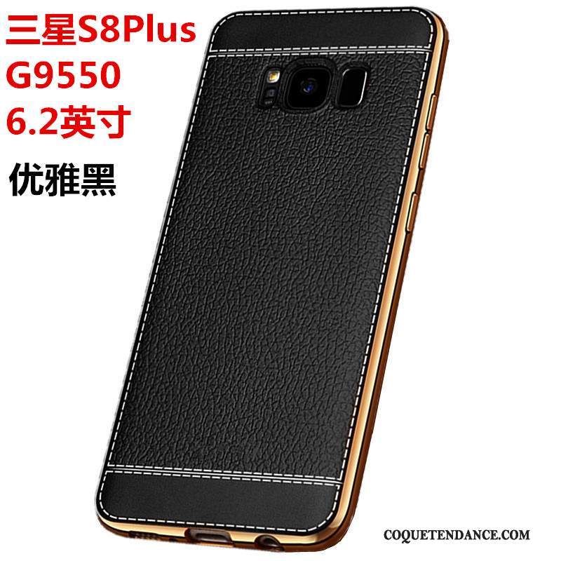 Samsung Galaxy S8+ Coque Incassable Tout Compris Étui Marron Fluide Doux