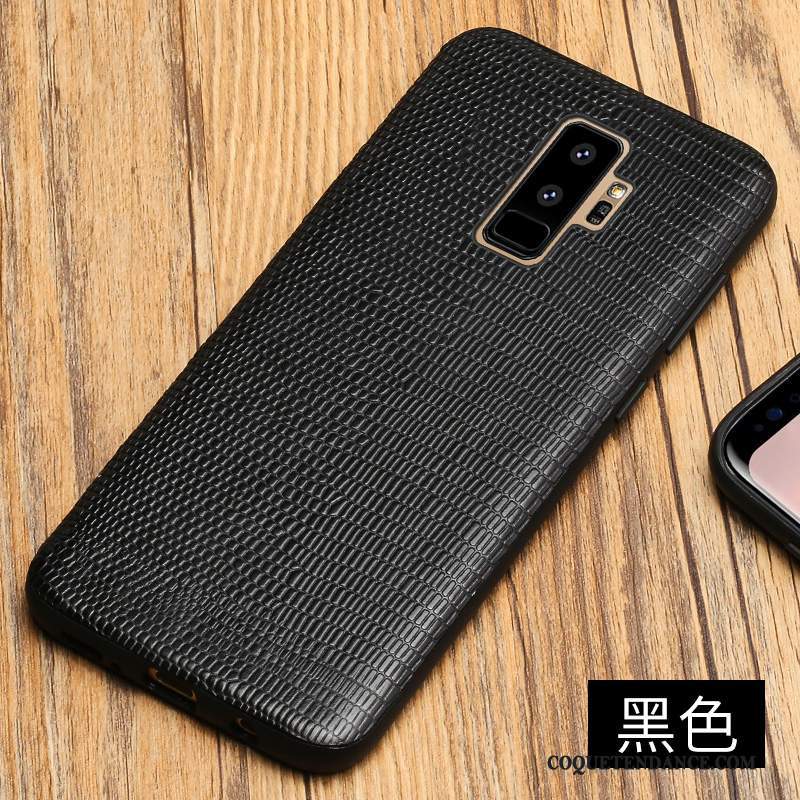 Samsung Galaxy S9+ Coque Luxe Étui Protection Bleu Marin De Téléphone