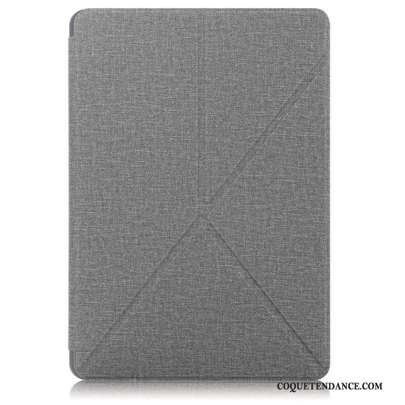 Smart Case Samsung Galaxy Tab S7 FE Texture Tissu Origami