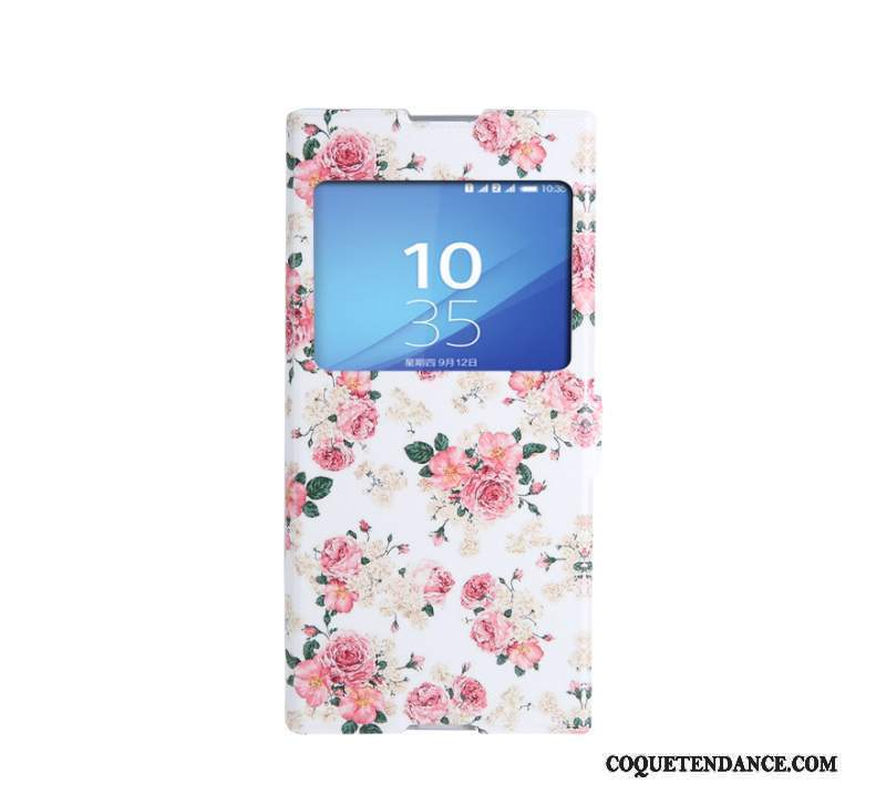 Sony Xperia Xa1 Ultra Coque Gems Housse Ouvrir La Fenêtre Fluide Doux Support