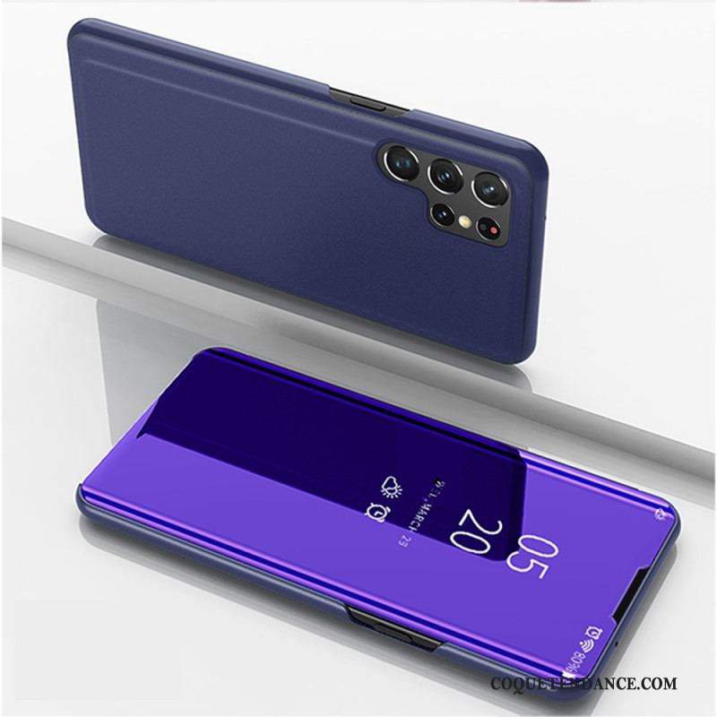 View Cover Samsung Galaxy S22 Ultra 5G Miroir et Simili Cuir