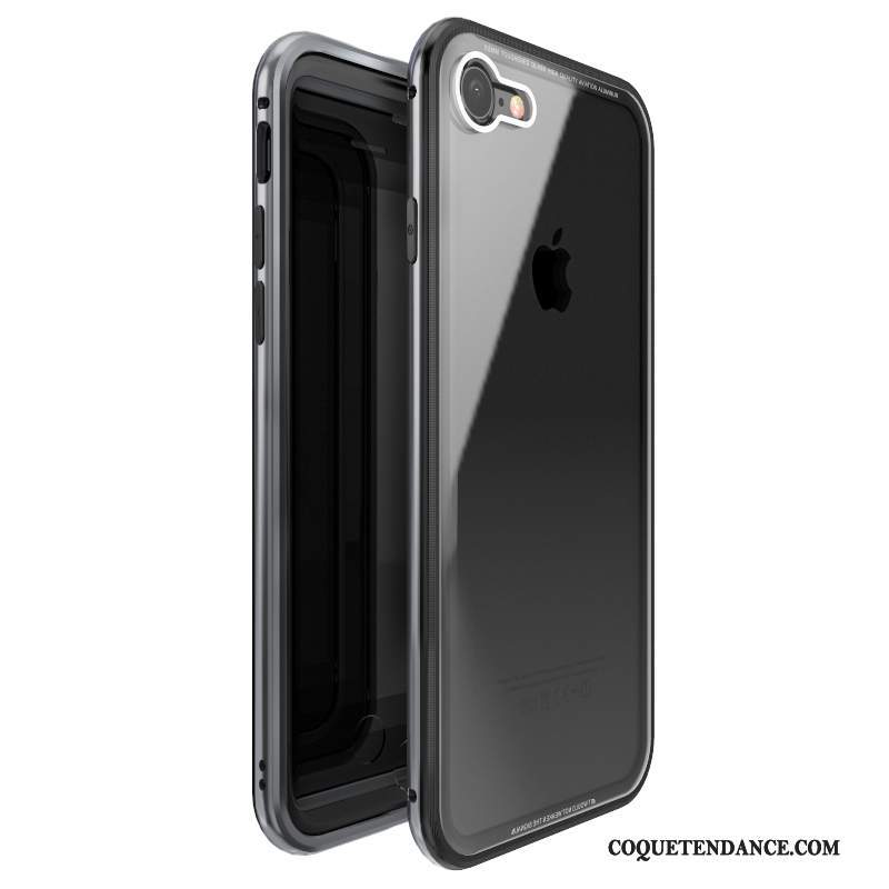 iPhone 7 Coque Métal Incassable Rouge Étui De Téléphone