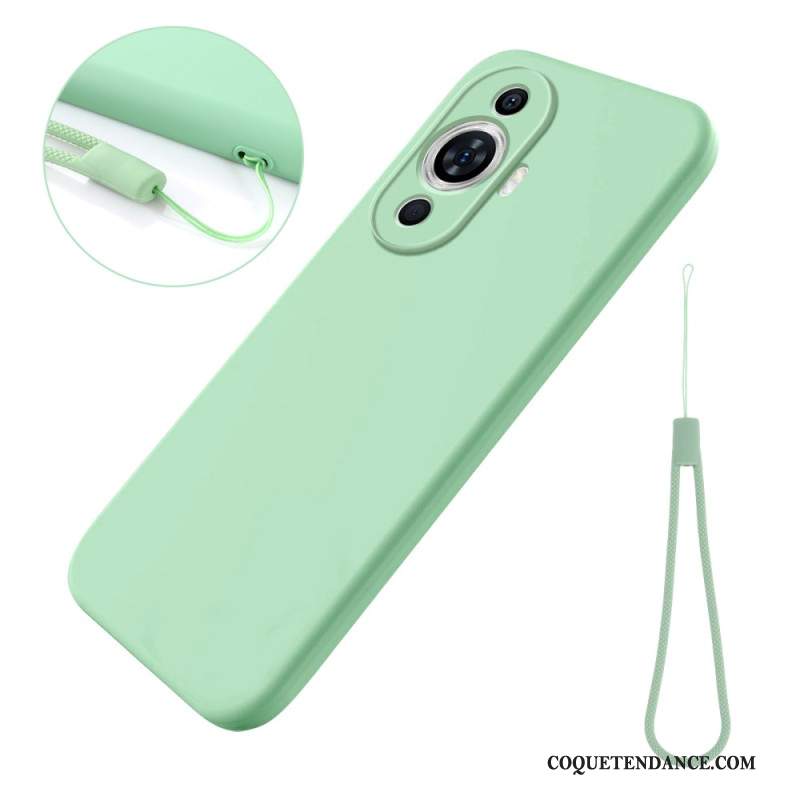 Coque Huawei Nova 12S Silicone Liquide à Lanière