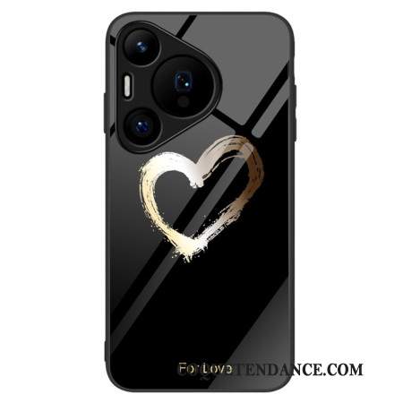 Coque Huawei Pura 70 Verre Trempé Coeur Noir