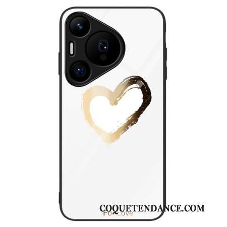 Coque Huawei Pura 70 Verre Trempé Golden Heart