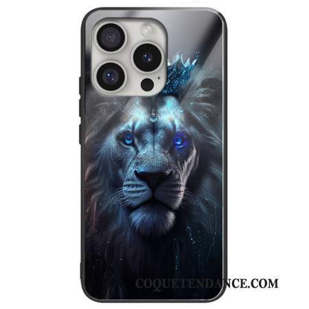 Coque Phone 16 Pro Max Verre Trempé Lion Bleu