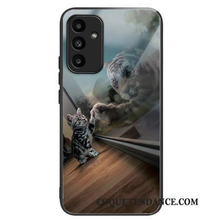 Coque Samsung Galaxy A15 5G / A15 Verre Trempé Chat Miroir