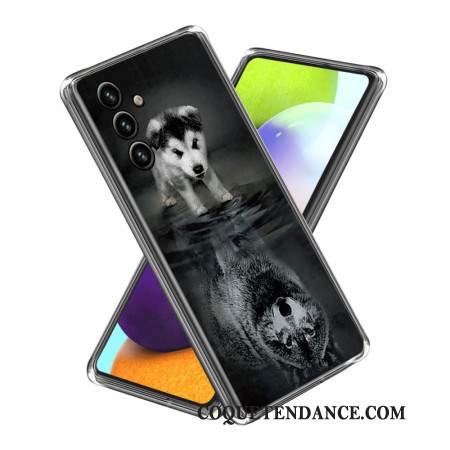 Coque Samsung Galaxy A15 Chien et Loup