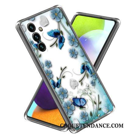 Coque Samsung Galaxy A15 Papillons et Fleurs