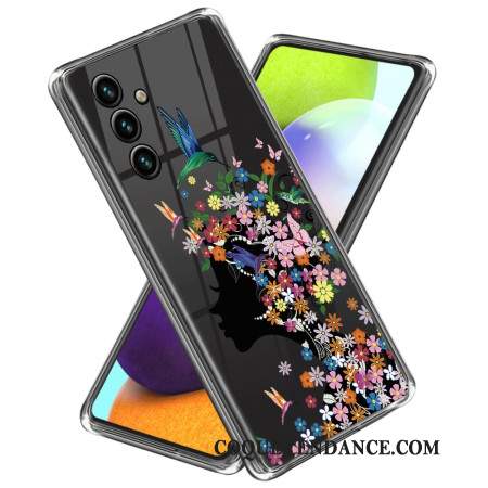 Coque Samsung Galaxy A55 5G Tête Fleurie