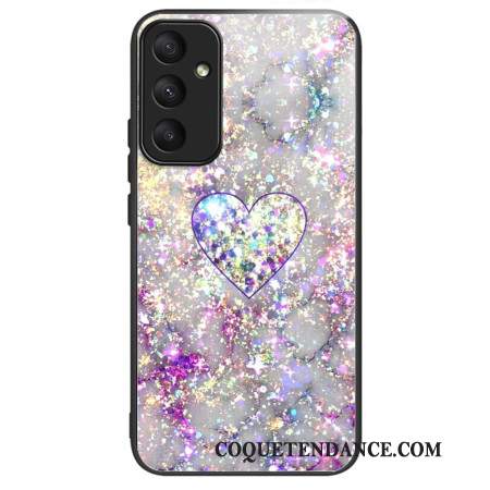 Coque Samsung Galaxy A55 5G Verre Trempé Cœur Brillant